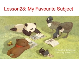 英语四年级下冀教版(三起)《Lesson28MyFavouriteSubject》课件