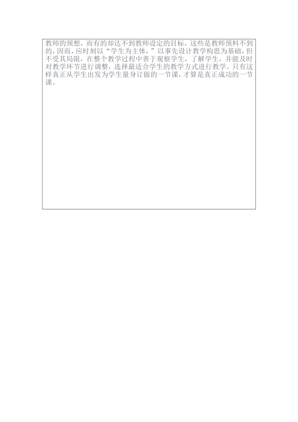 初职教师教学反思参考表单 _第2页