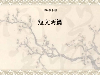 短文两篇（黄鹤楼、于园）