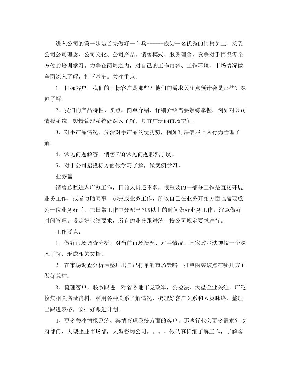 销售总监工作的计划范文_第3页