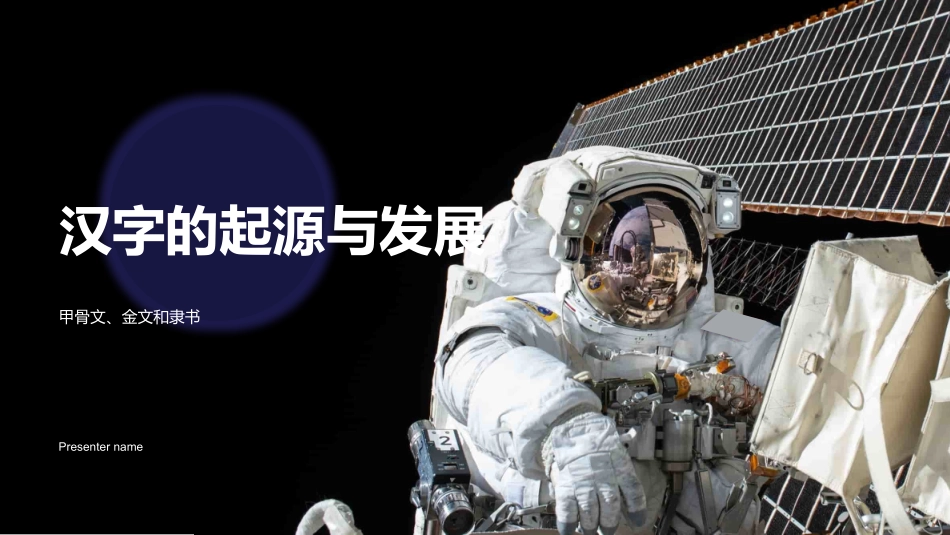 汉字的起源与发展-甲骨文、金文和隶书_第1页