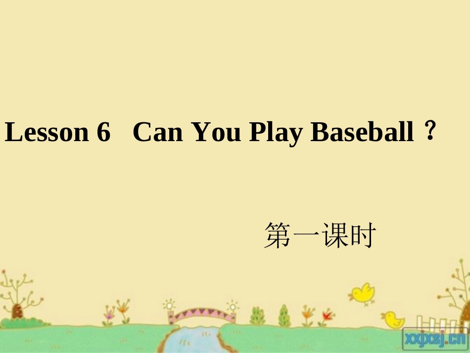 小学EEC英语四年级Lesson6课件_第1页