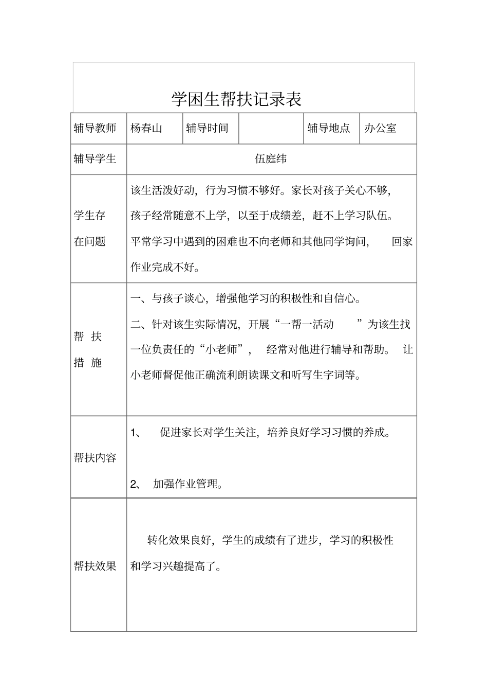一学困生帮扶记录表_第3页
