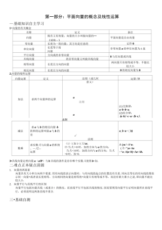 高中数学-平面向量专题