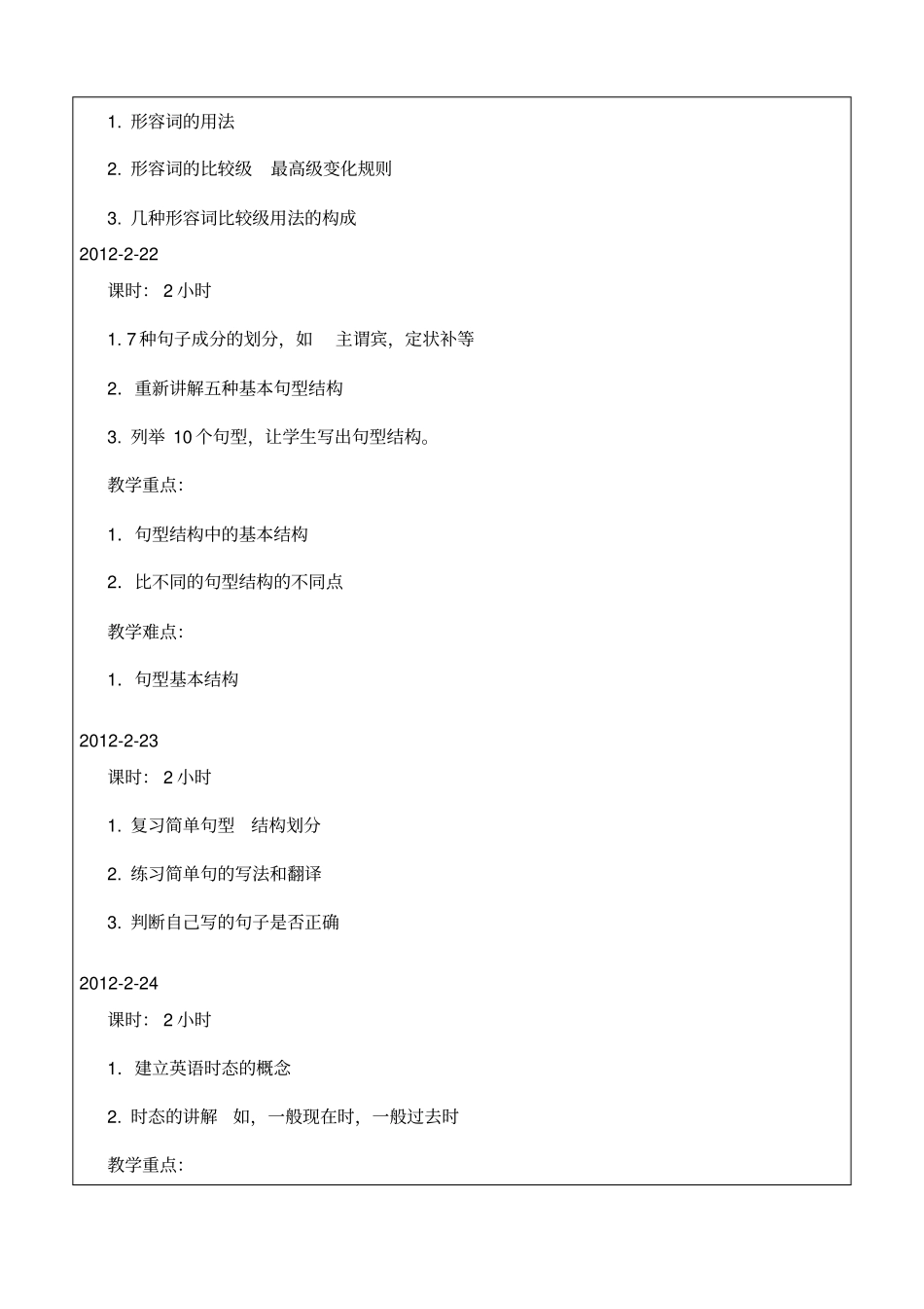 一对一英语教学计划_第3页