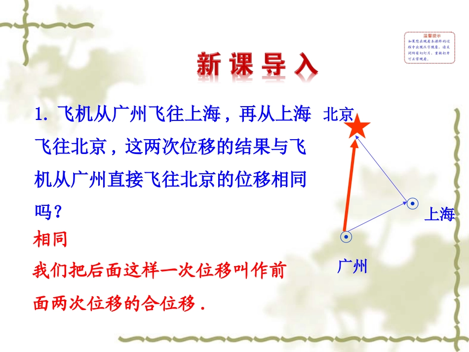 （北师大版）必修四：221《向量的加法》课件_第2页