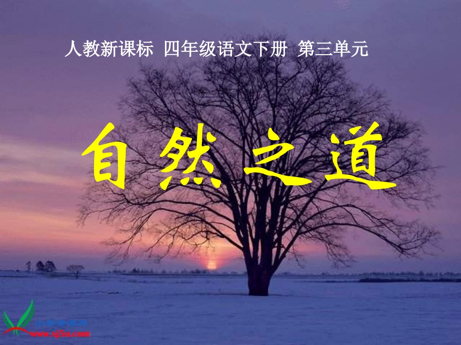 （人教新课标）四年级语文下册课件自然之道2_第1页