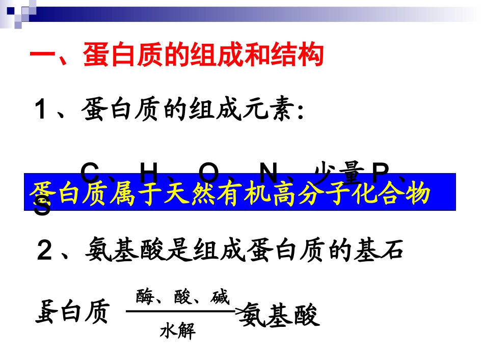 高二化学蛋白质课件_第3页