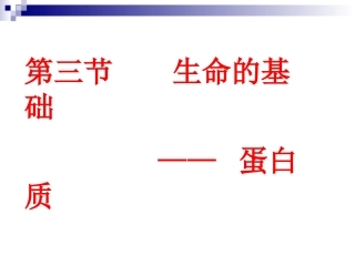 高二化学蛋白质课件