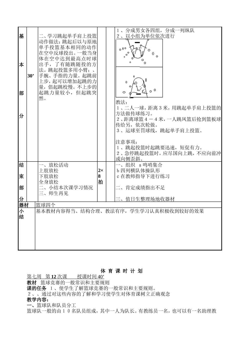 高二体育课教案（10月）_第2页