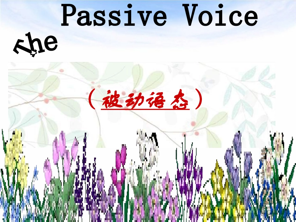 高中语法——被动语态修改_第1页