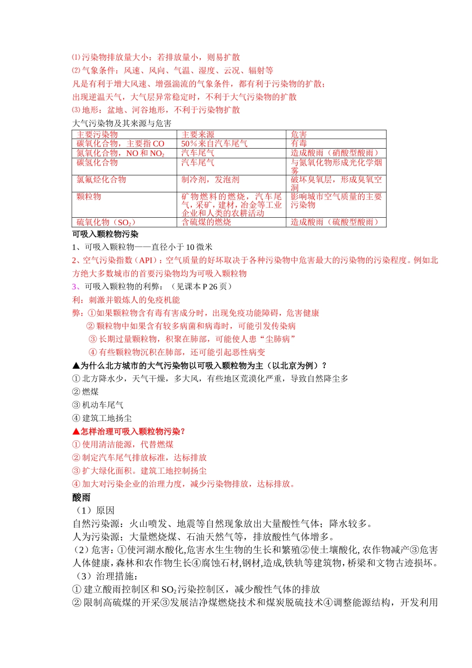 高中地理环境保护选修6知识点总结_第3页