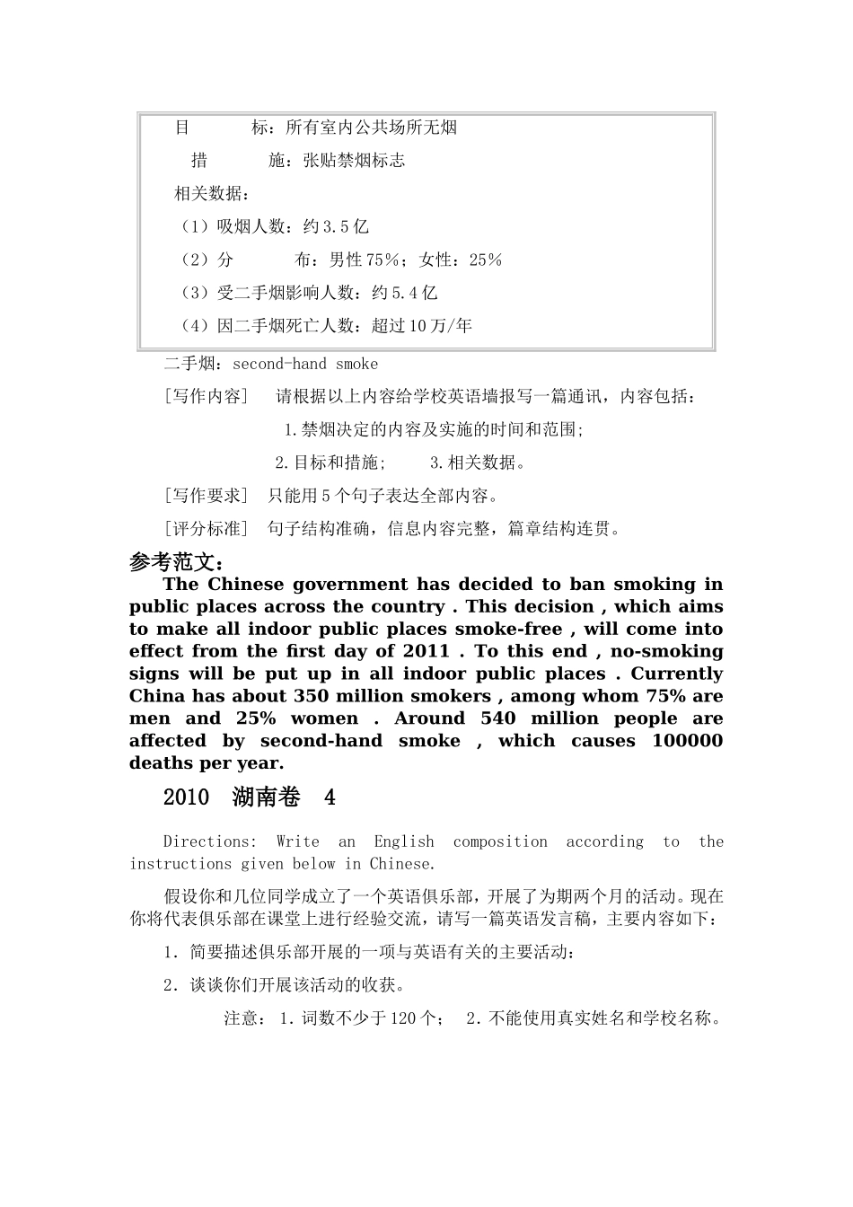 高三英语书面表达背诵（1-4）_第3页