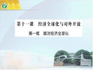 面对经济全球化