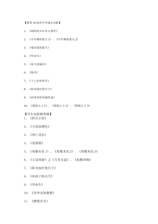 青少年学习成长电影