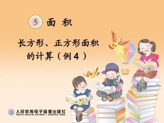 长方形、正方形面积的计算（例4）