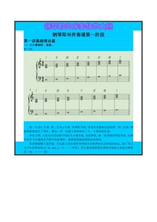 钢琴伴奏音型
