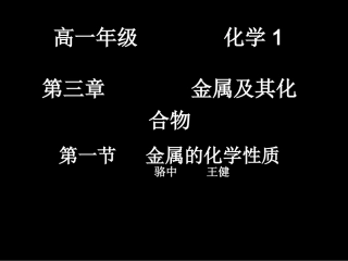 金属的化学性质 (4)