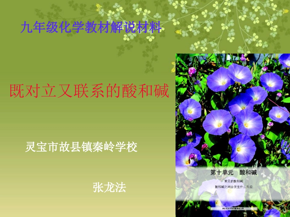 酸和碱说教材PPT_第1页