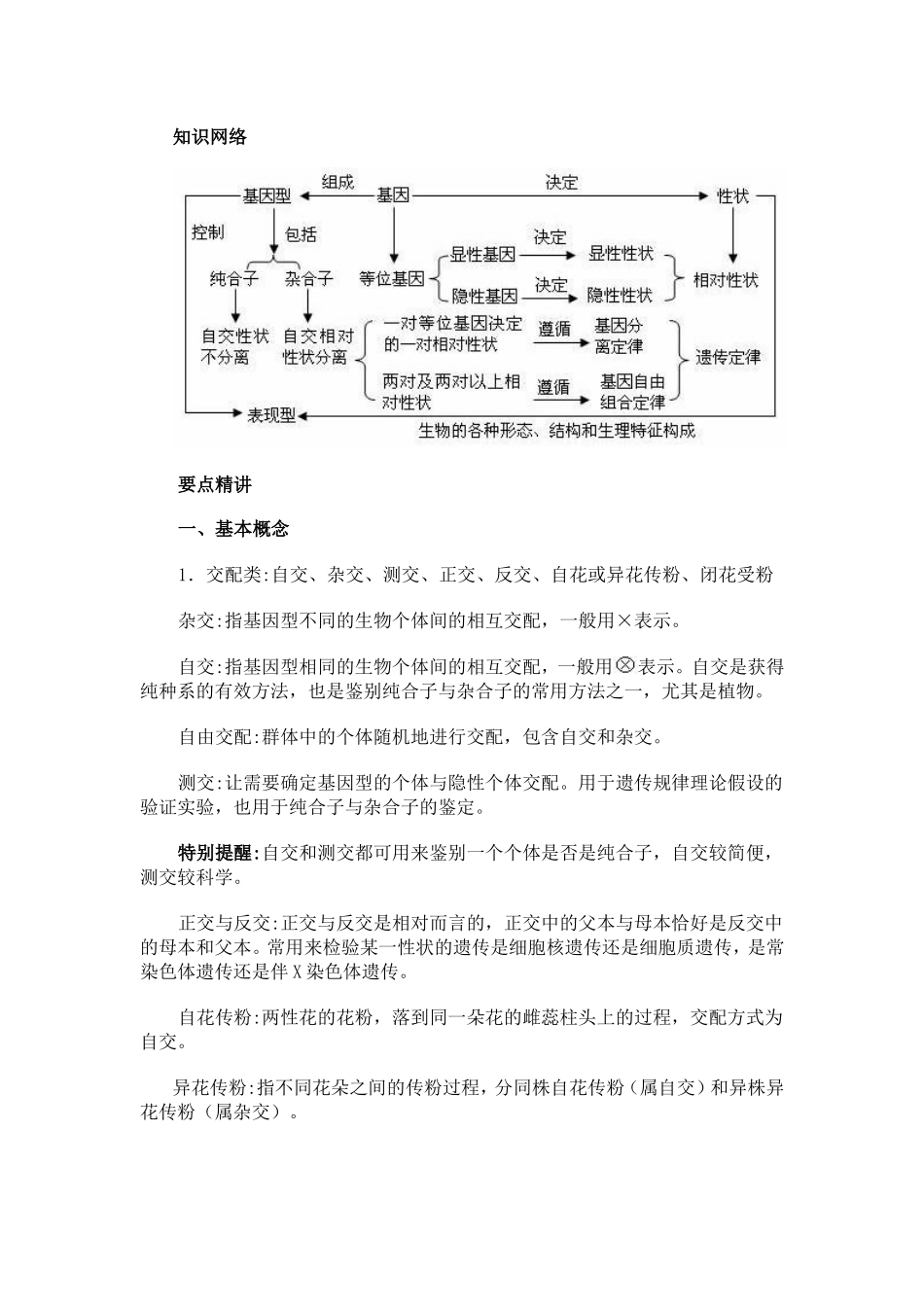 遗传知识基本概念_第1页