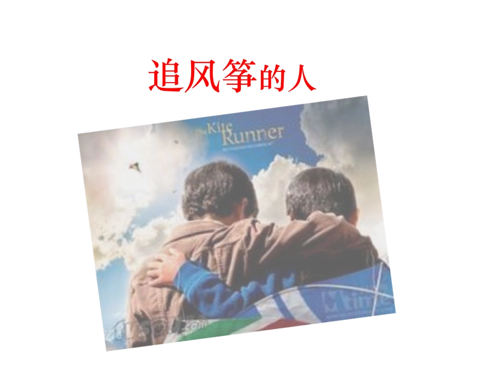 追风筝的人_读书报告_第1页