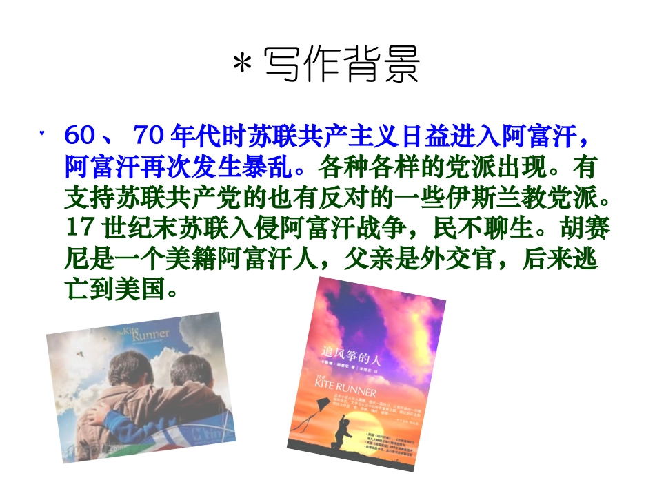 追风筝的人_读书报告_第3页