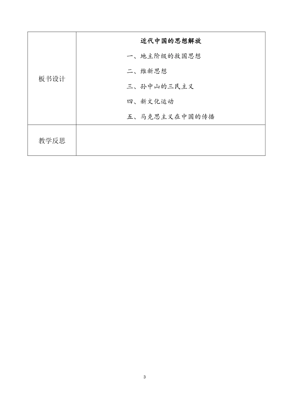 近代中国思想解放教学设计_第3页