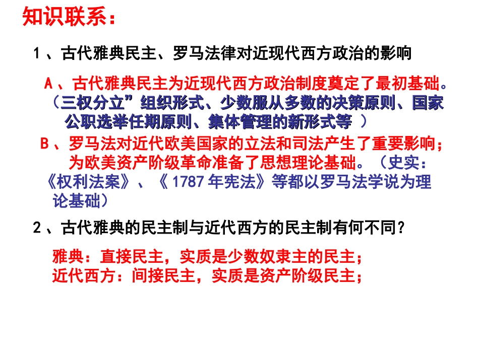 近代西方资本主义政体的建立复习课件(岳麓)(1)_第2页