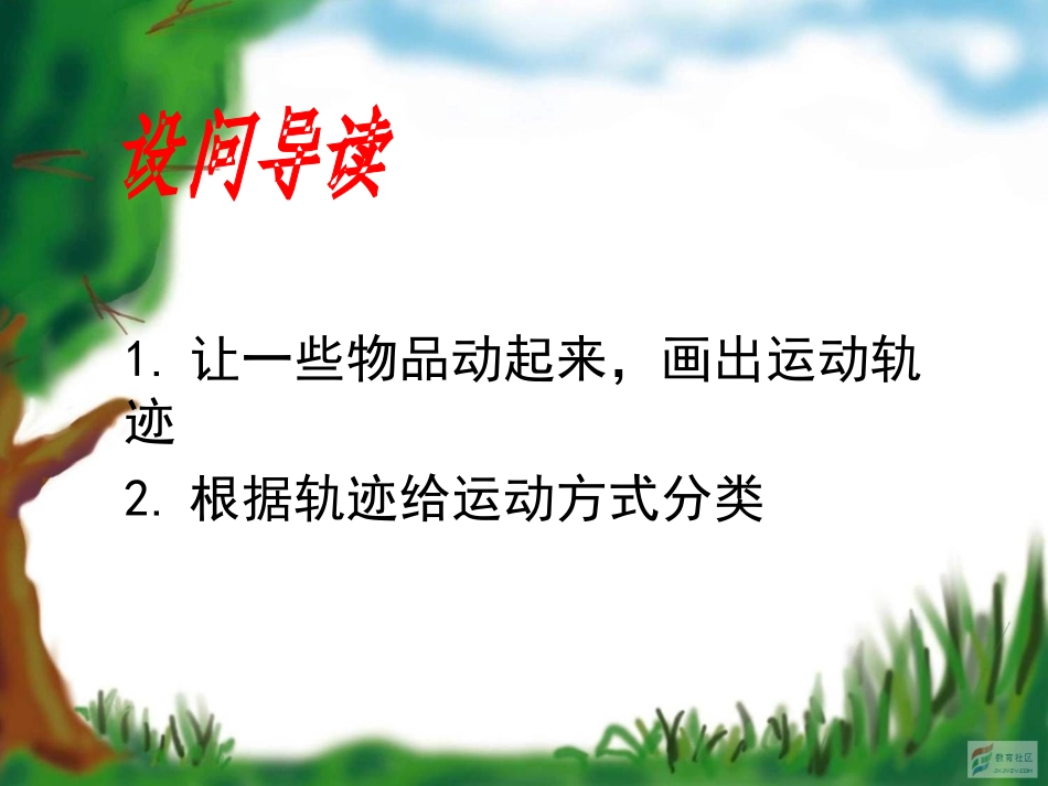 运动的方式MicrosoftPowerPoint演示文稿_第3页