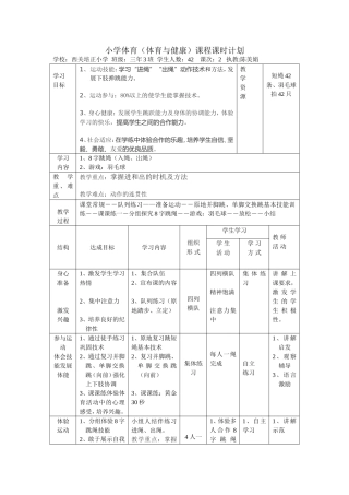 跳绳体育教案(西培陈美娟）