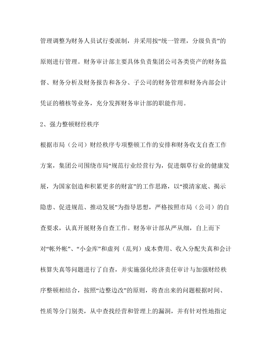 公司财务审计年终总结及年工作计划_第2页