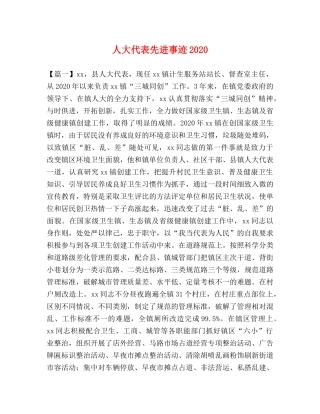 人大代表先进事迹2024 