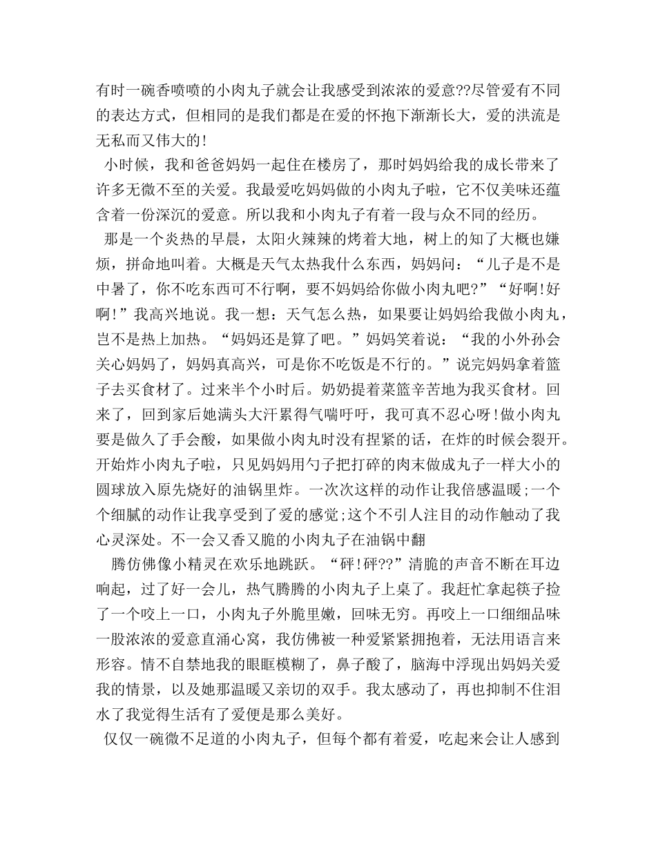 谁给我的爱作文 _第3页