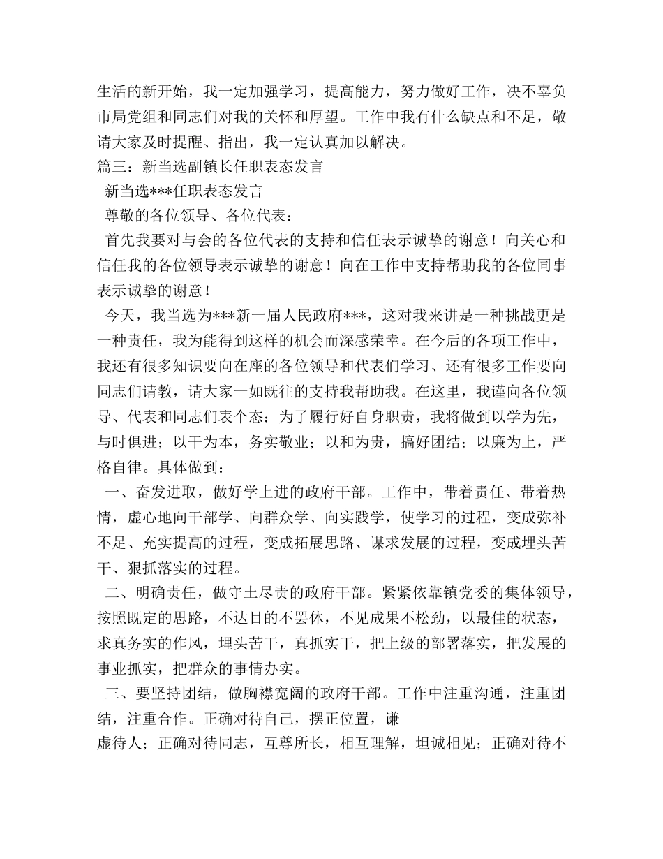 副职任职表态发言 _第3页