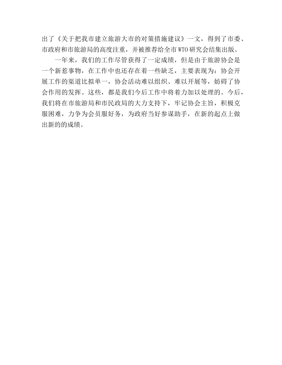 旅游协会工作参考总结（通用） _第2页