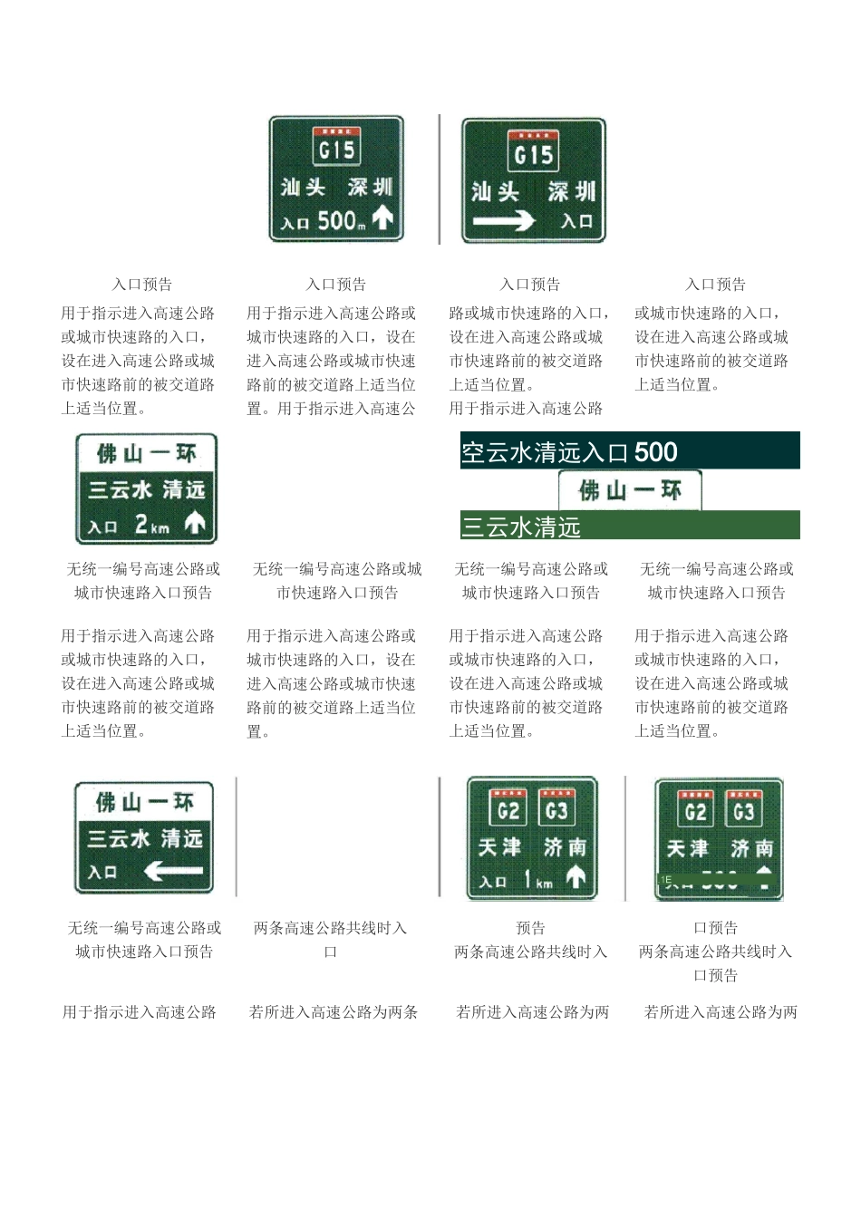 高速公路标志大全_第1页