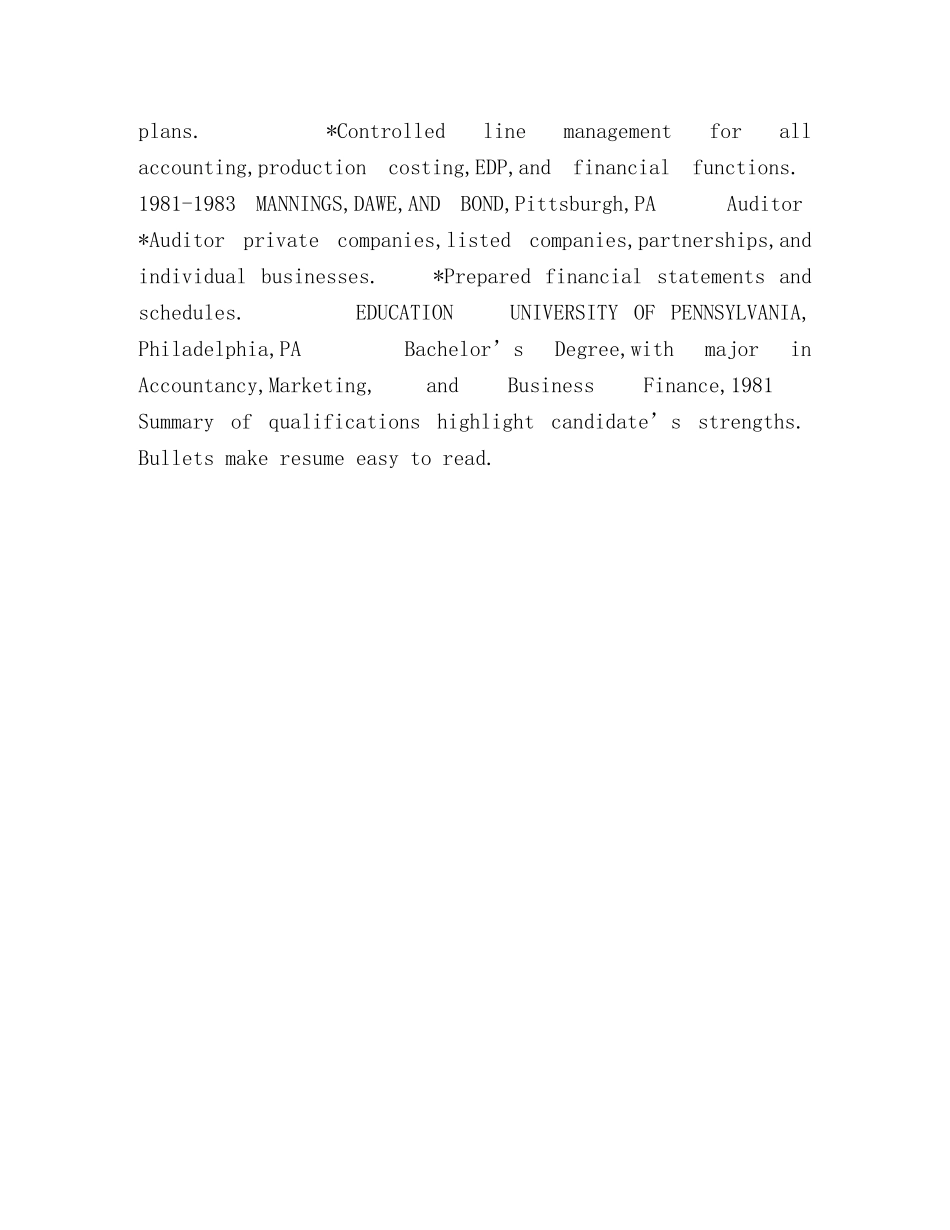 会计师（英文简历）General (ACCOUNTANT) _第2页