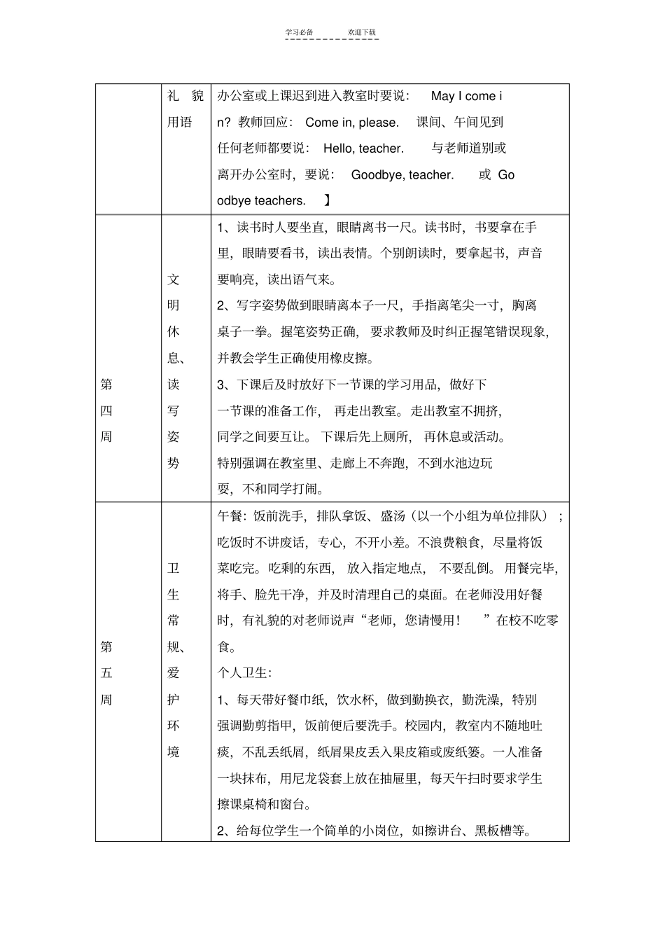 一年级主题教育活动计划_第3页