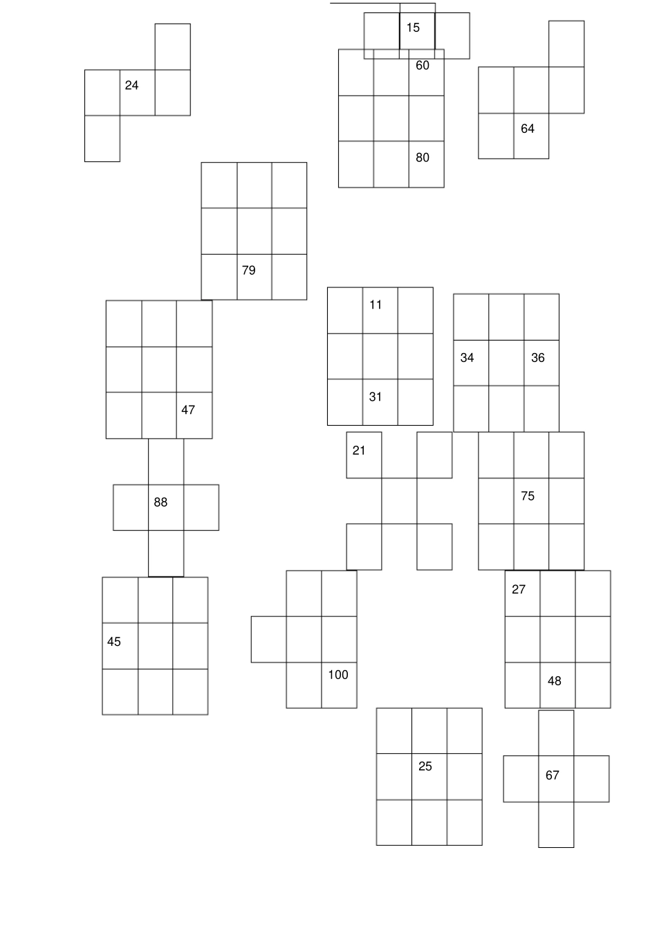 一年级数学下册百数表练习题_第2页