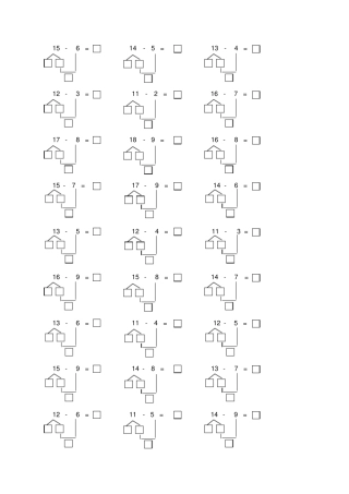 一年级数学凑十法-练习题