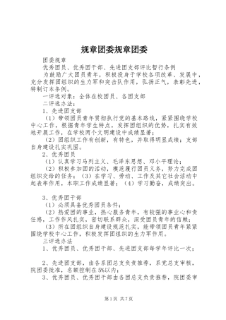 规章团委规章团委