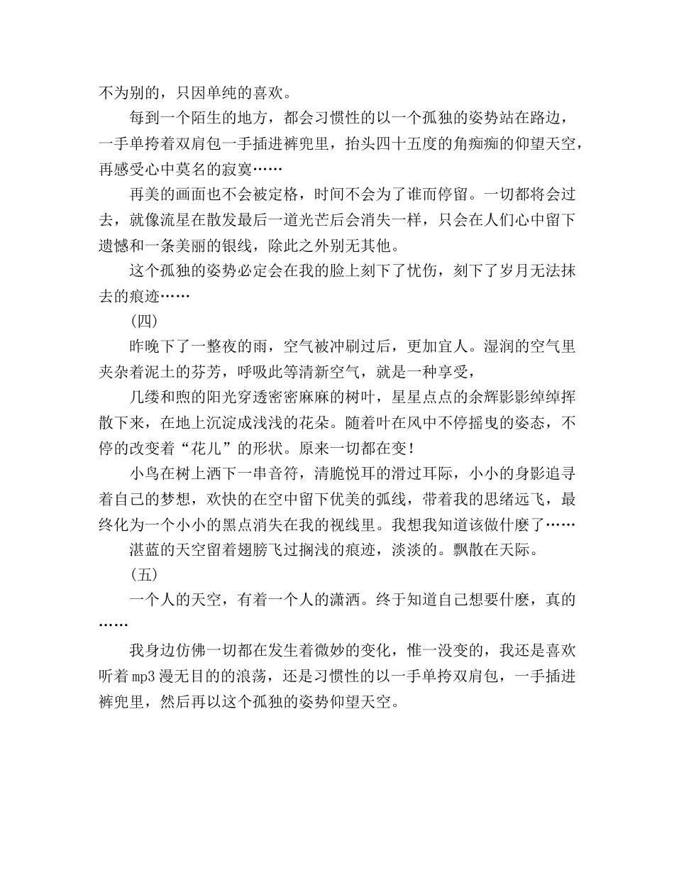 一个人的天空 _第2页
