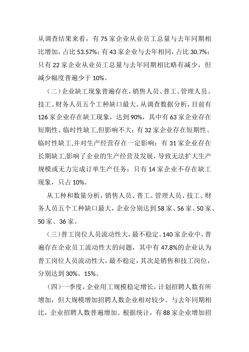 企业用工调研报告汇编_第3页