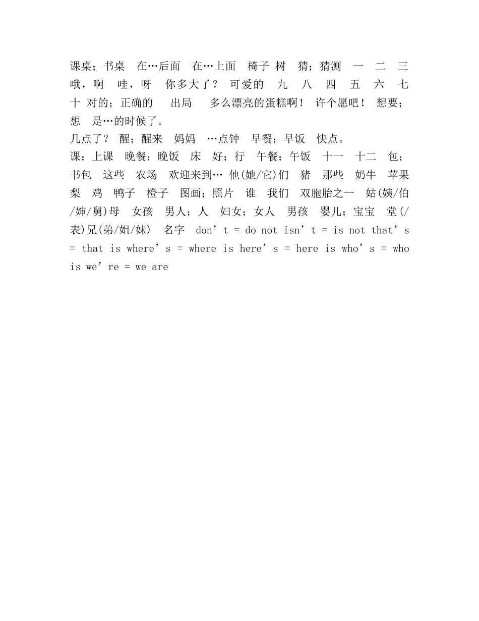 小升初英语总复习------英语单词表 _第2页