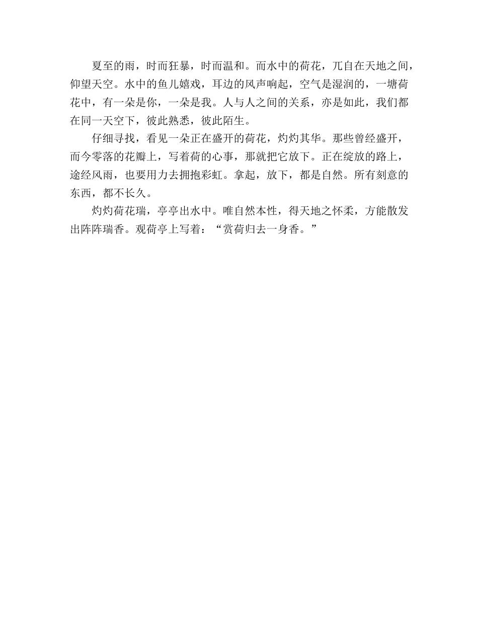 散文灼灼荷花瑞 _第3页