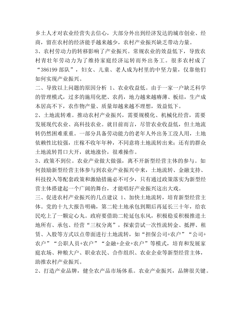 乡村振兴面临的关键问题及对策 202404农村产业振兴面临的挑战和对策 _第2页