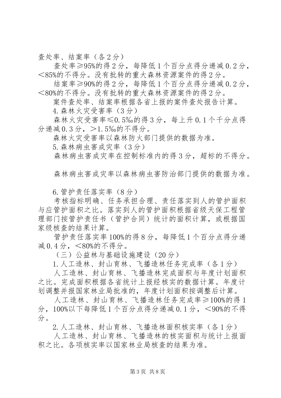 天然林资源保护考核制度_第3页