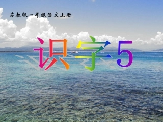 《识字5》公开课朱方路小学与淮安男马场小学同课异构公开课