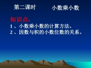 小数乘小数(一)