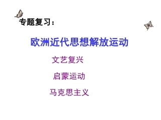 欧洲思想解放运动（13张）
